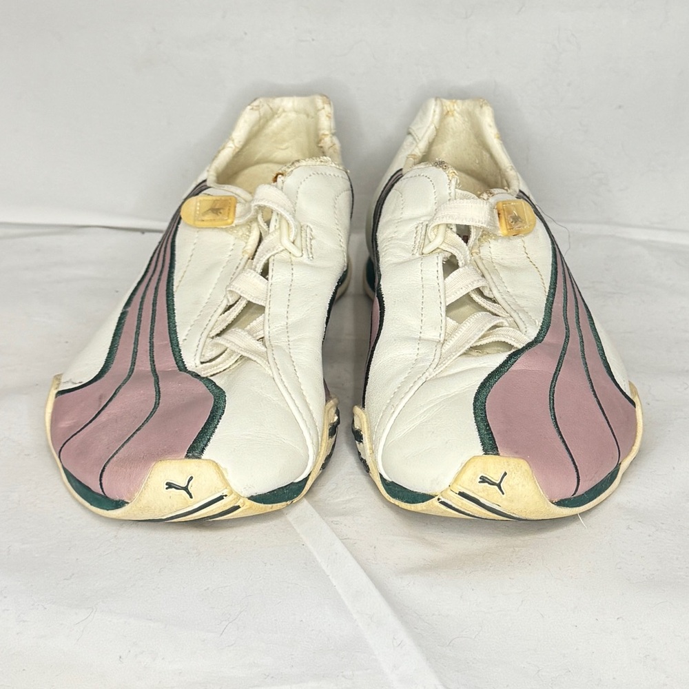 Puma White and Lavender Sneakers